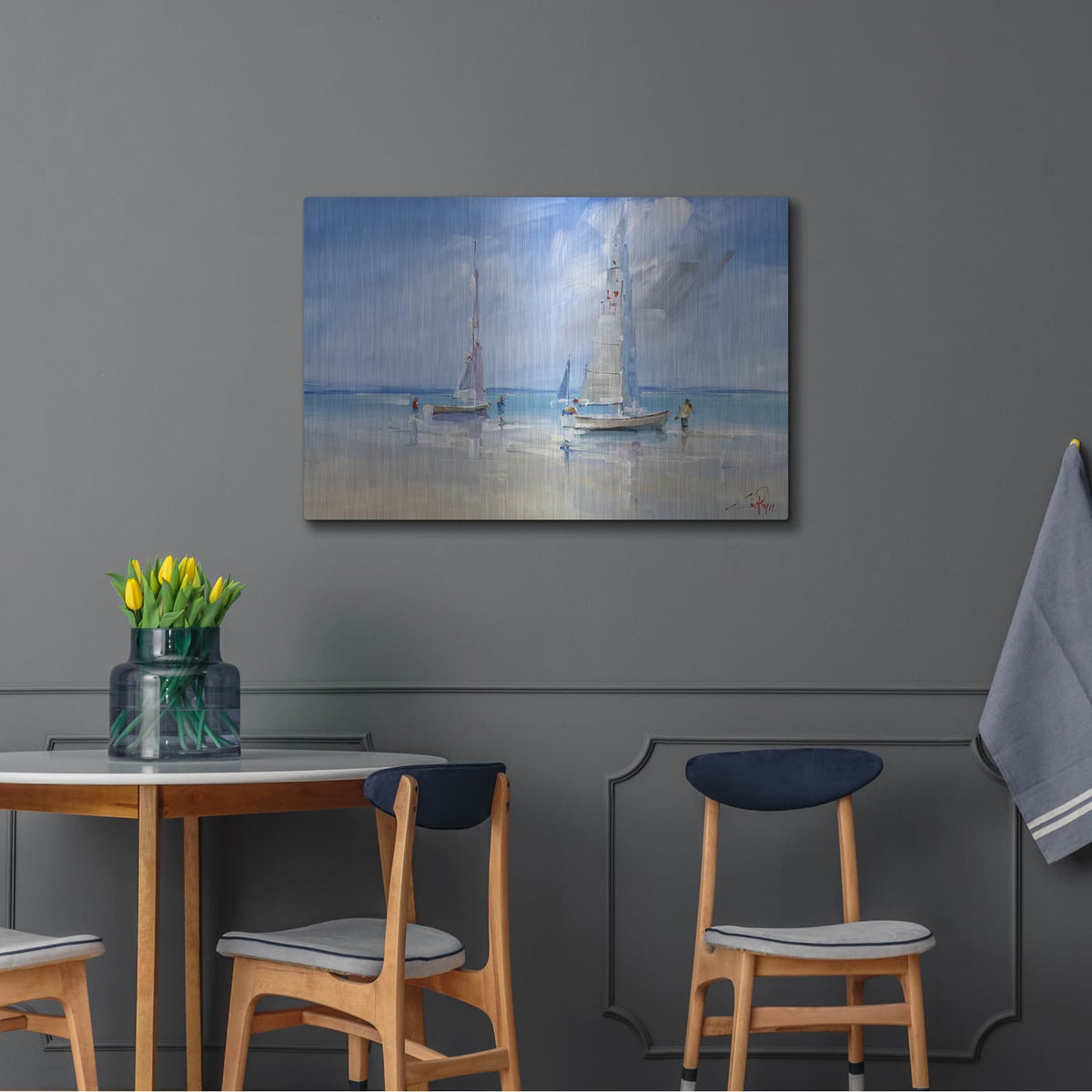'Aspendale Racers' by Craig Trewin Penny – Metal Wall Art, 36x24 room view