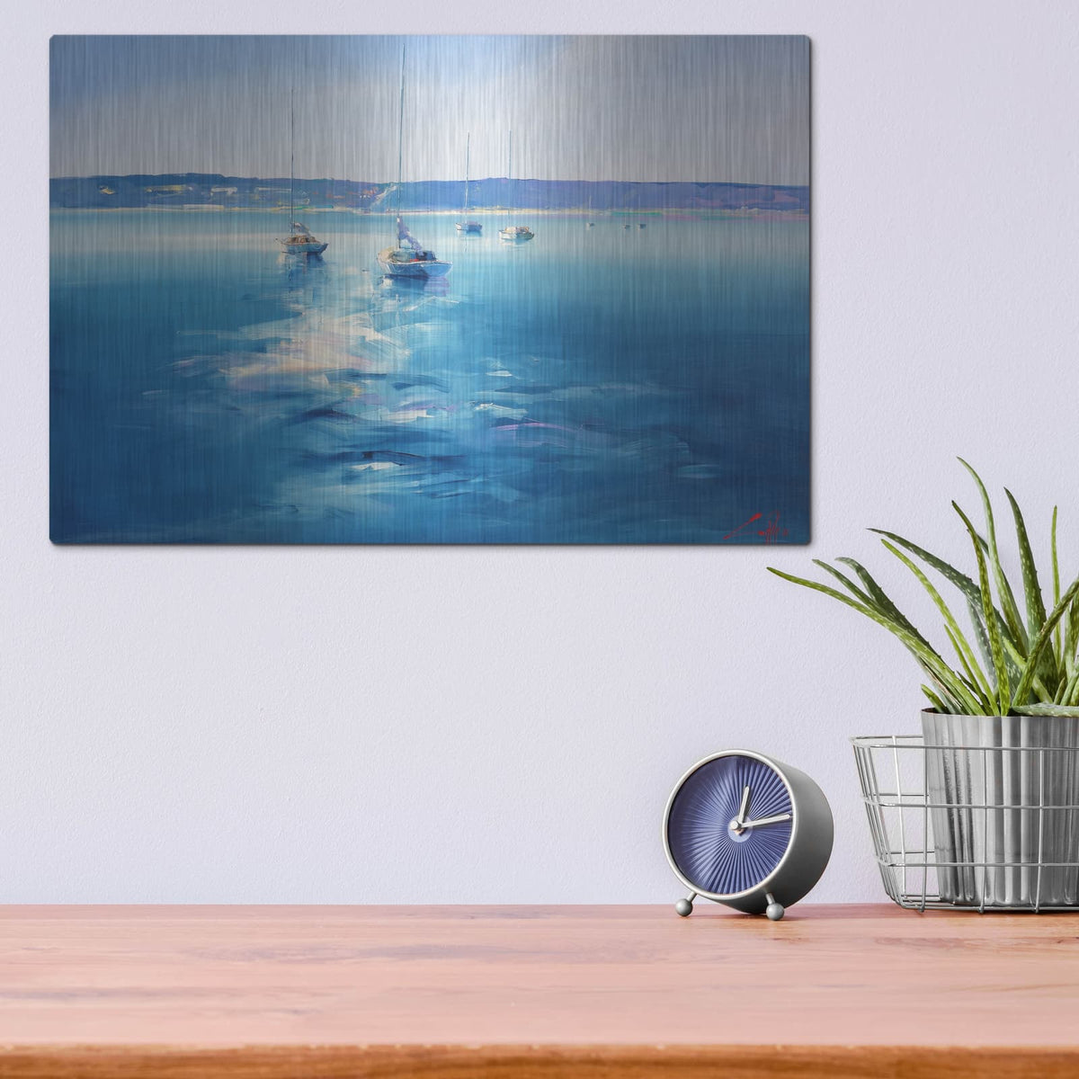 'Mornington Morning' by Craig Trewin Penny – Metal Wall Art, 16x12 room view
