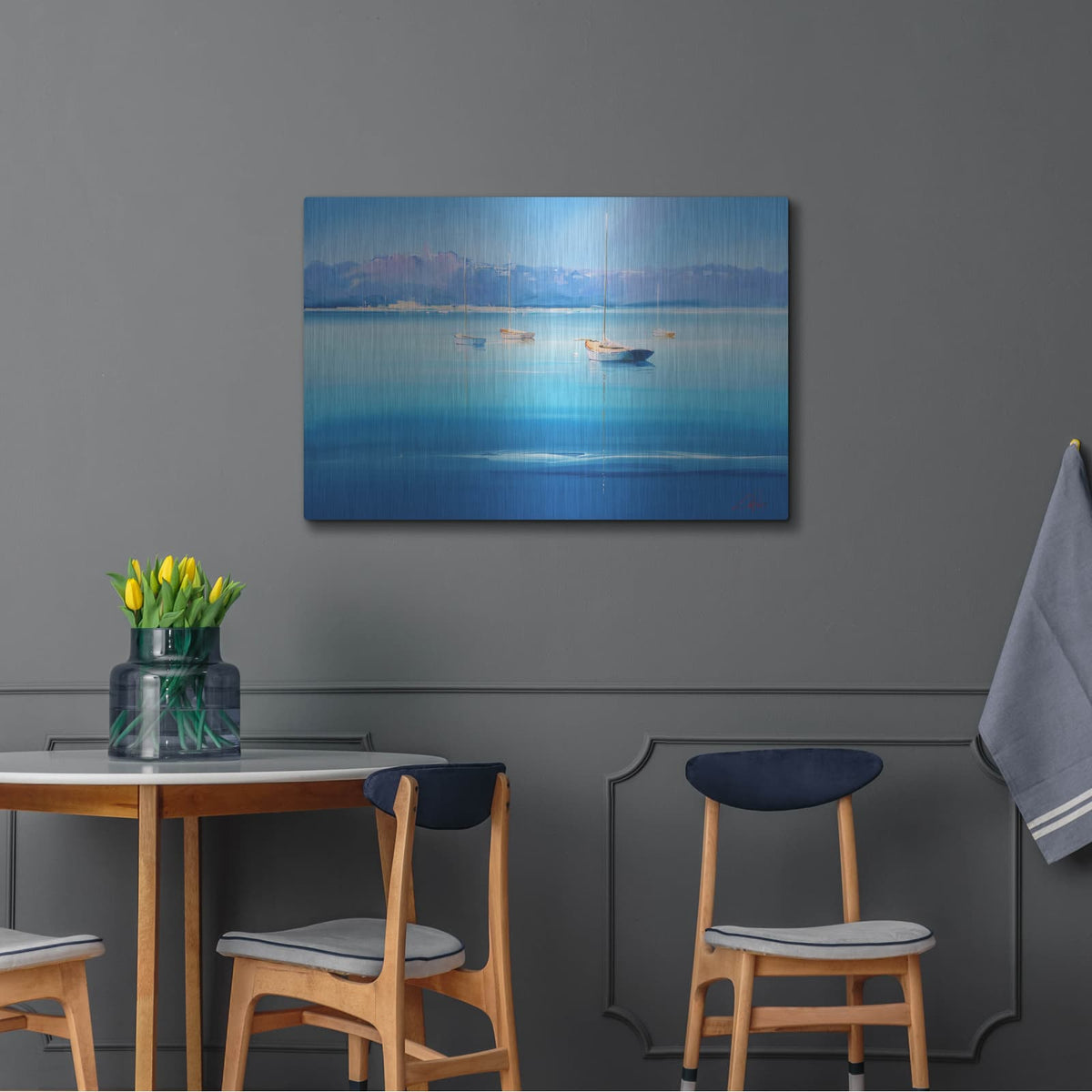 'Gold Decks, Sorrento' by Craig Trewin Penny – Metal Wall Art, 36x24 room view