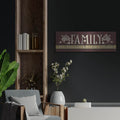 'Family Blessing' by Linda Spivey – Metal Wall Art, 36x12 room view