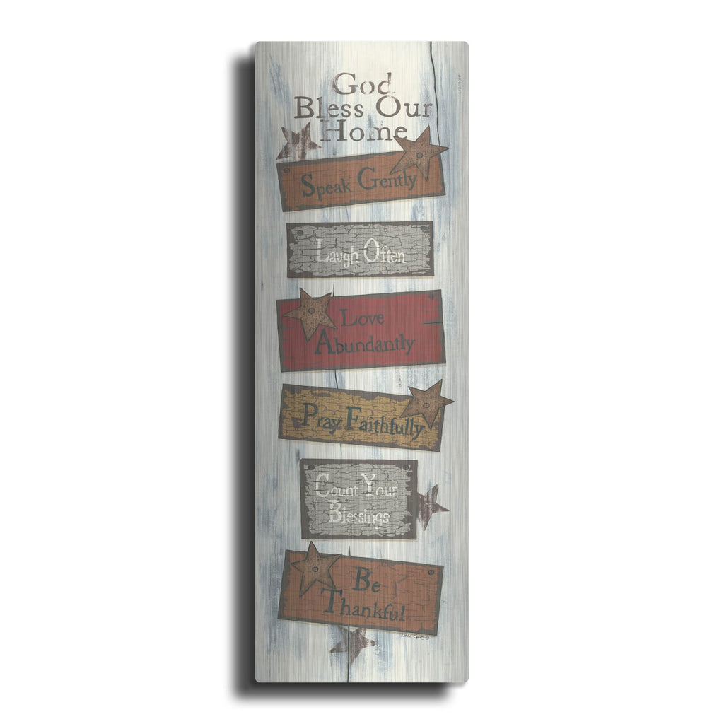 'Bless Our Home' by Linda Spivey – Metal Wall Art