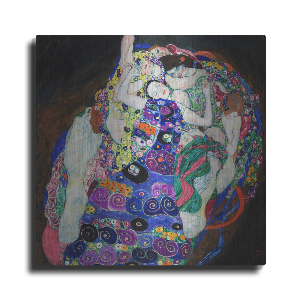 'The Virgin' by Gustav Klimt – Metal Wall Art