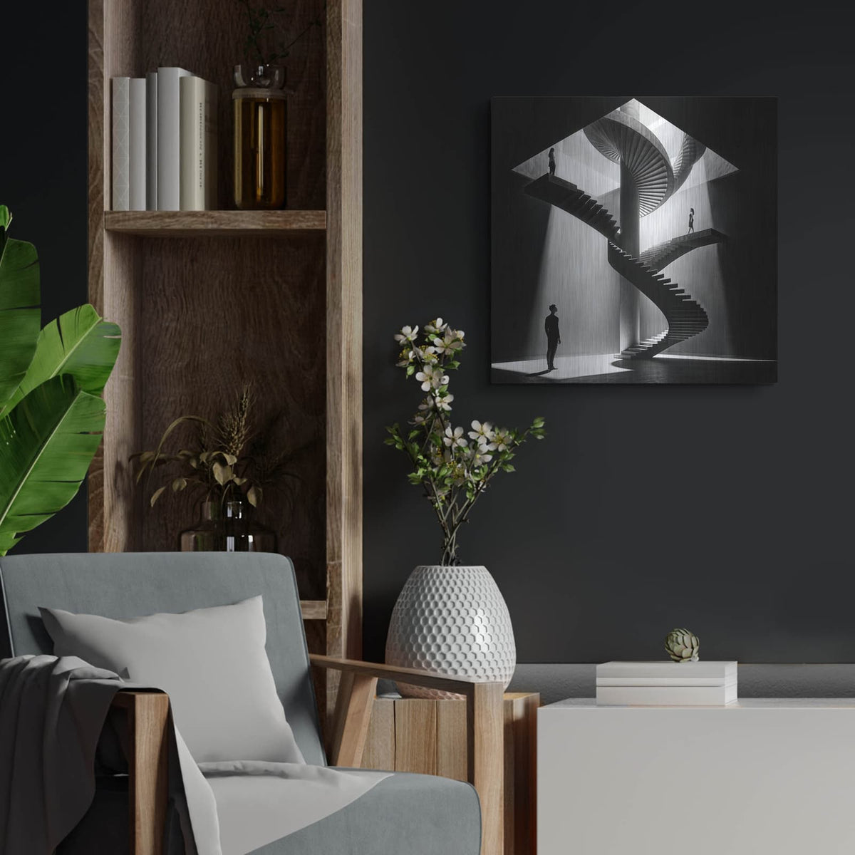 'Choose Your Path 6' by KIR.DART Metal Wall Art