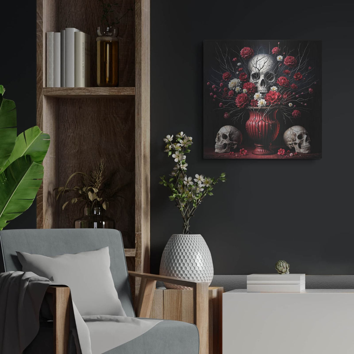 'Dead Flowers 1' by KIR.DART Metal Wall Art