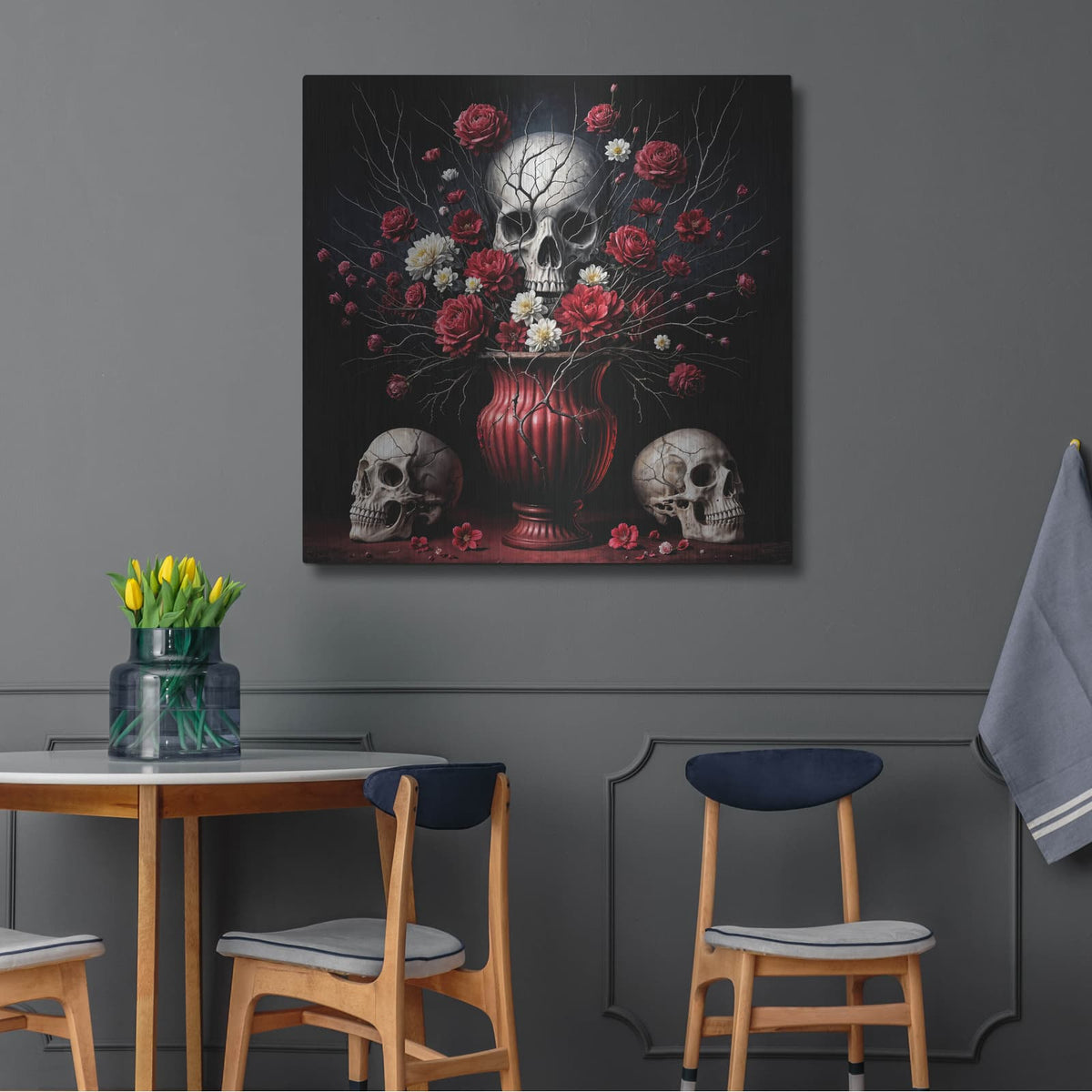 'Dead Flowers 1' by KIR.DART Metal Wall Art