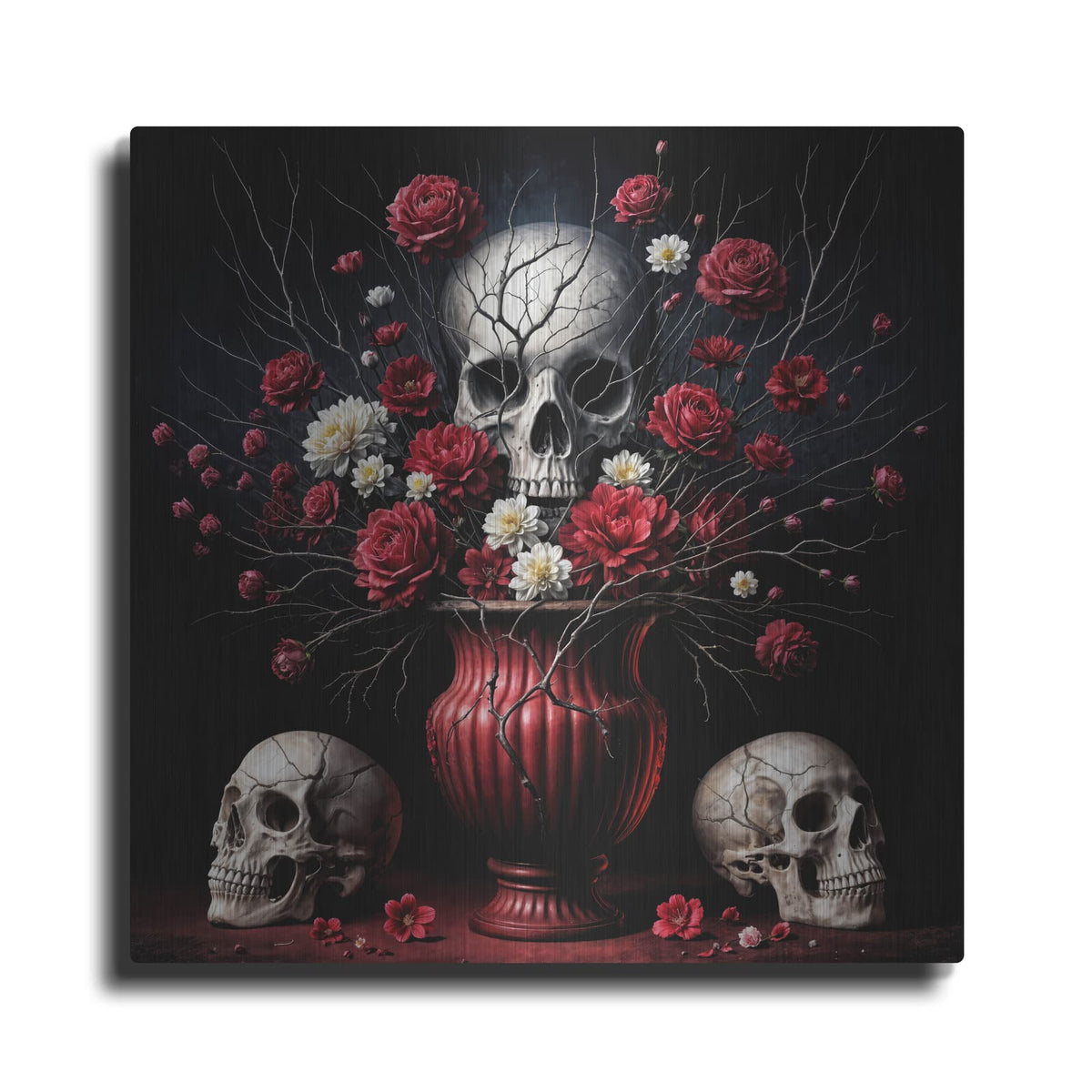 'Dead Flowers 1' by KIR.DART Metal Wall Art