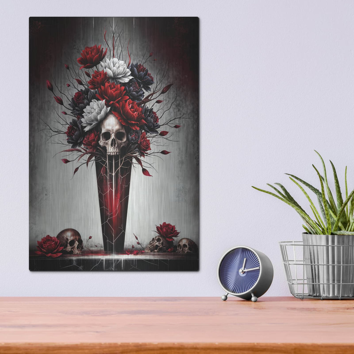 'Dead Flowers 2' by KIR.DART Metal Wall Art