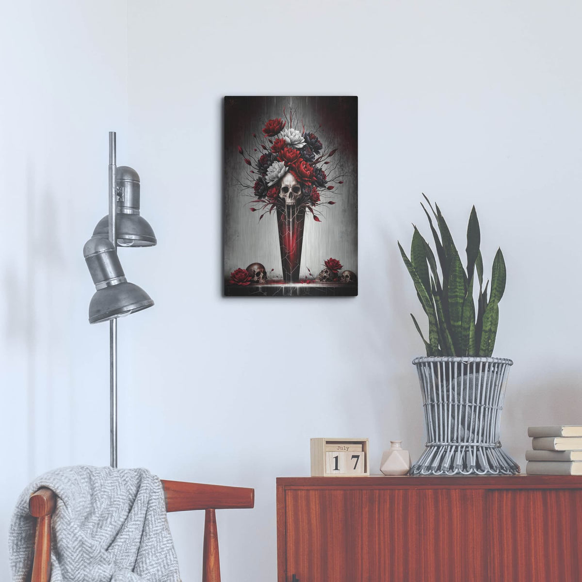 'Dead Flowers 2' by KIR.DART Metal Wall Art