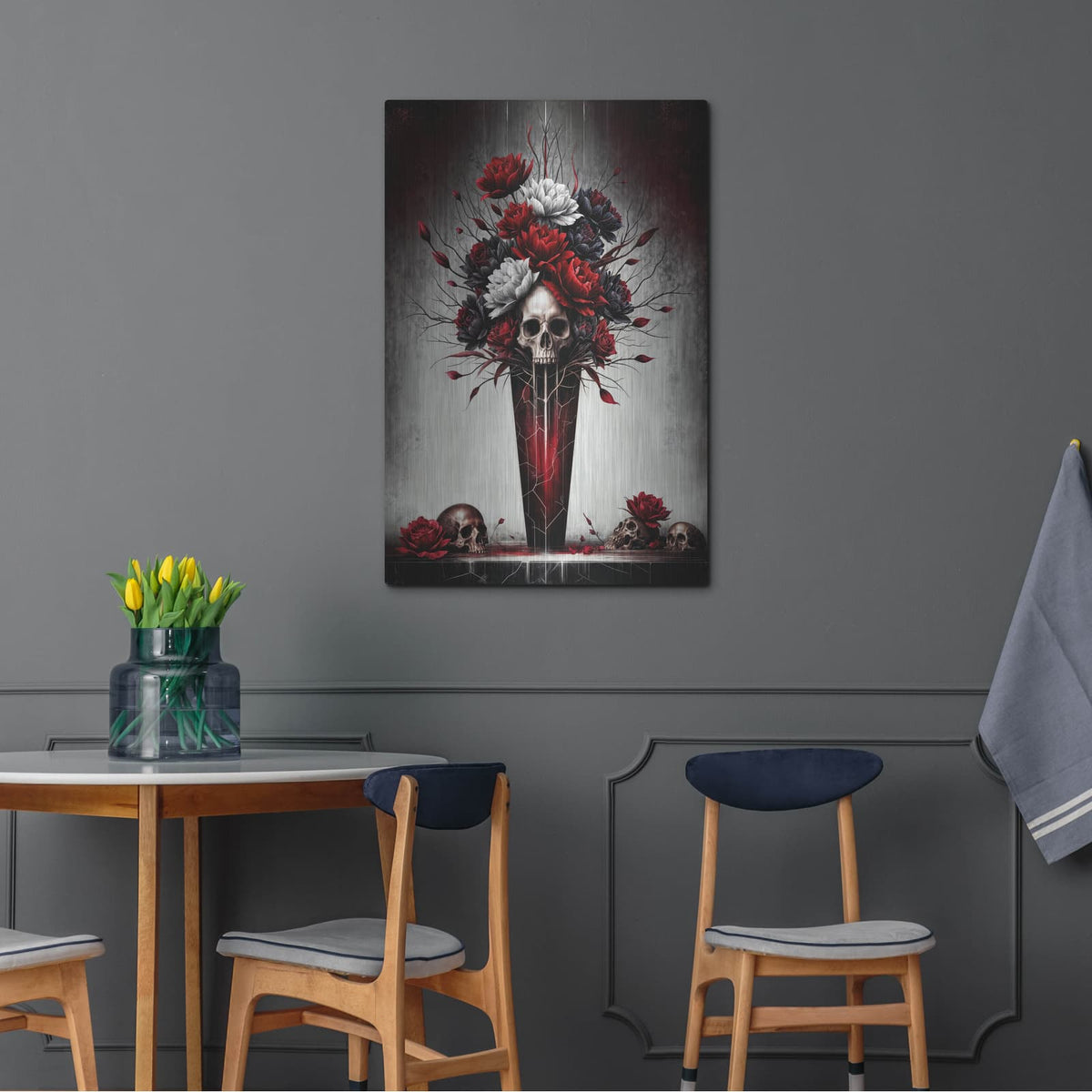'Dead Flowers 2' by KIR.DART Metal Wall Art