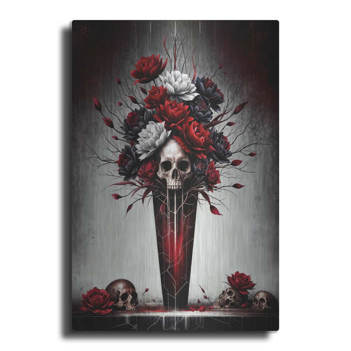 'Dead Flowers 2' by KIR.DART Metal Wall Art