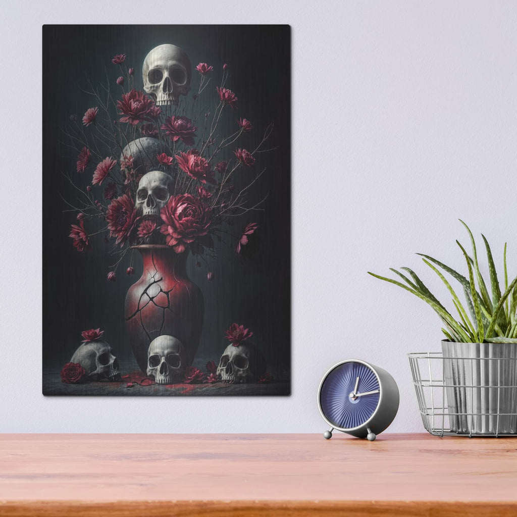 'Dead Flowers 3' by KIR.DART Metal Wall Art