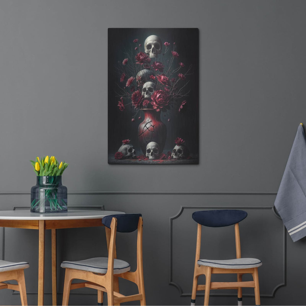 'Dead Flowers 3' by KIR.DART Metal Wall Art