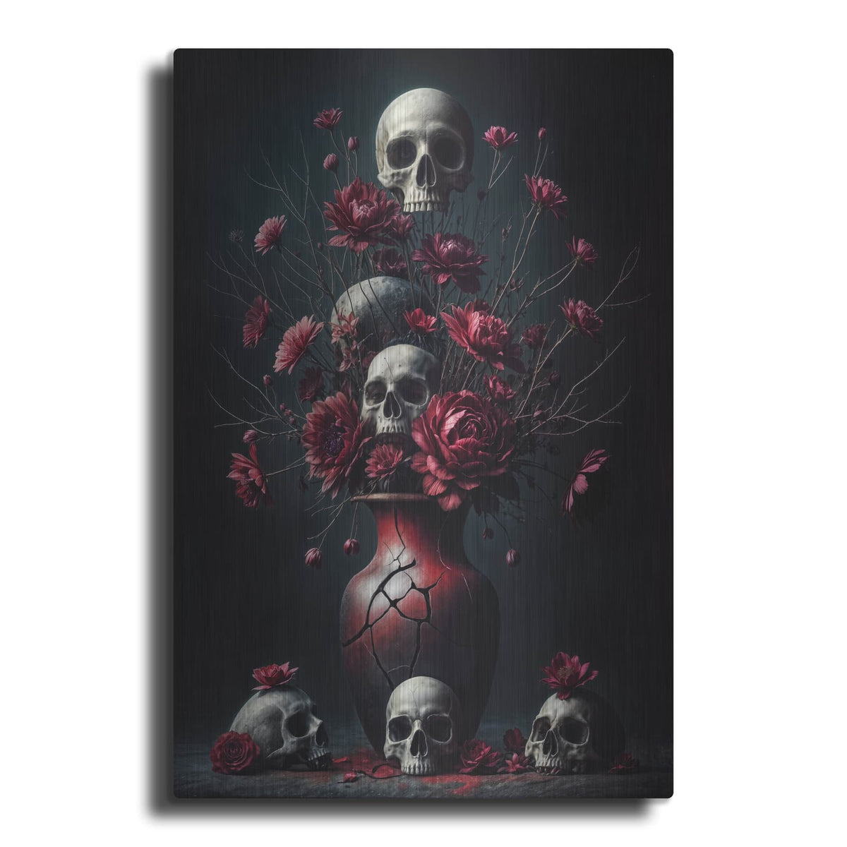 'Dead Flowers 3' by KIR.DART Metal Wall Art