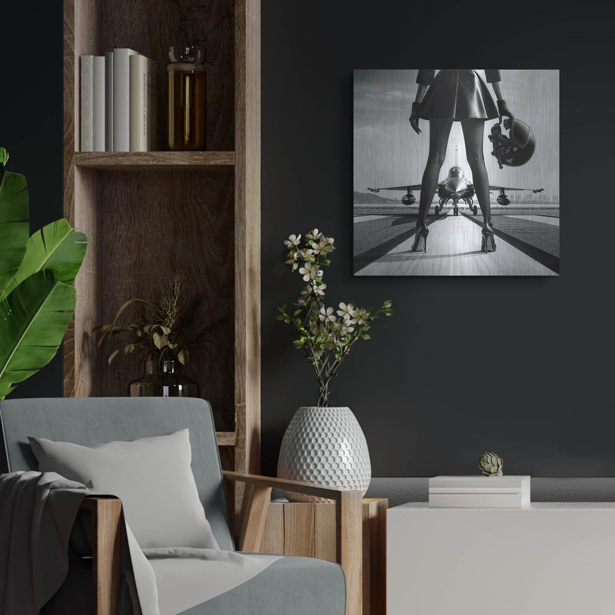 'Flight Line' by KIR.DART Metal Wall Art