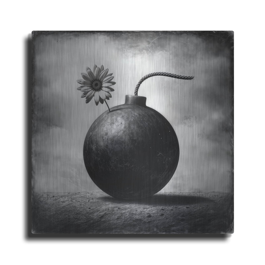 'Flower Bomb' by KIR.DART Metal Wall Art