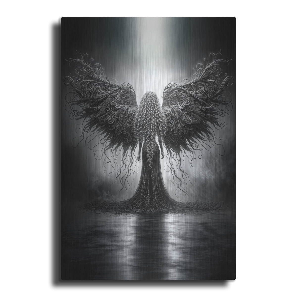 'Lone Angel' by KIR.DART Metal Wall Art