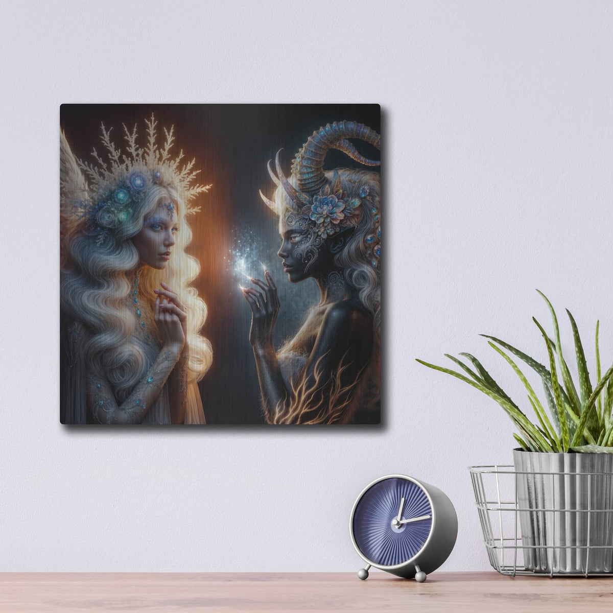 'Sisters' by KIR.DART Metal Wall Art