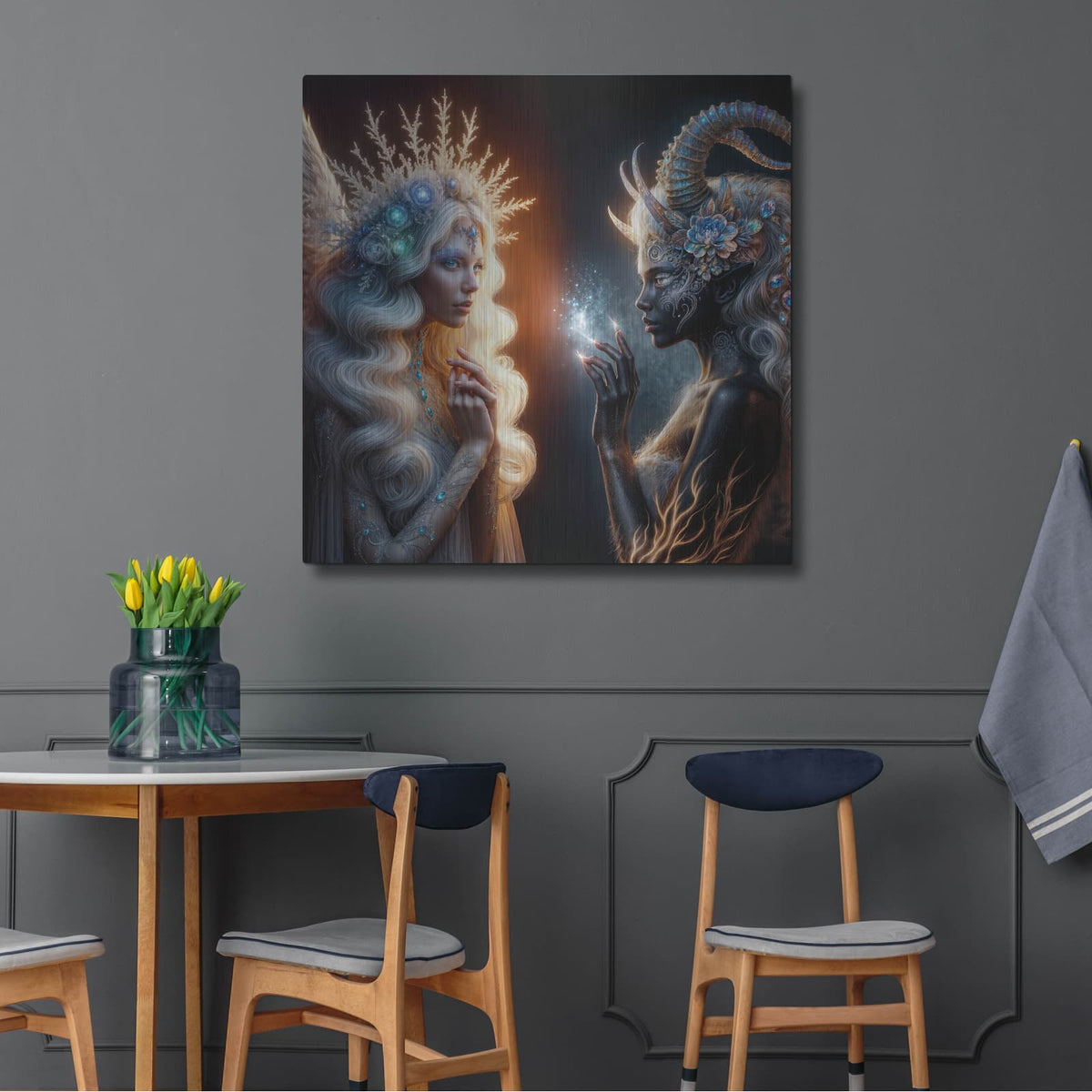 'Sisters' by KIR.DART Metal Wall Art