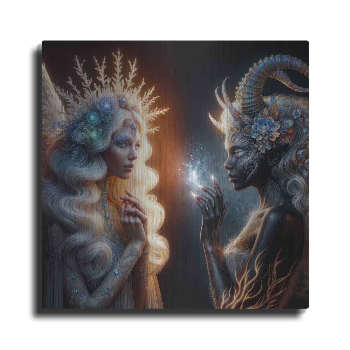 'Sisters' by KIR.DART Metal Wall Art