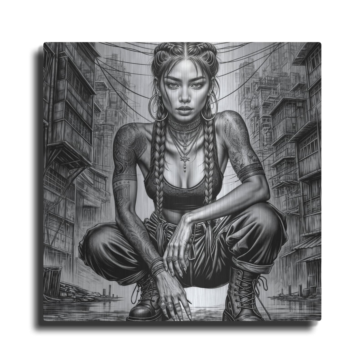 'Street Smart' by KIR.DART Metal Wall Art