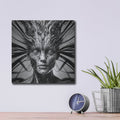 'Techno Face 6' by KIR.DART Metal Wall Art