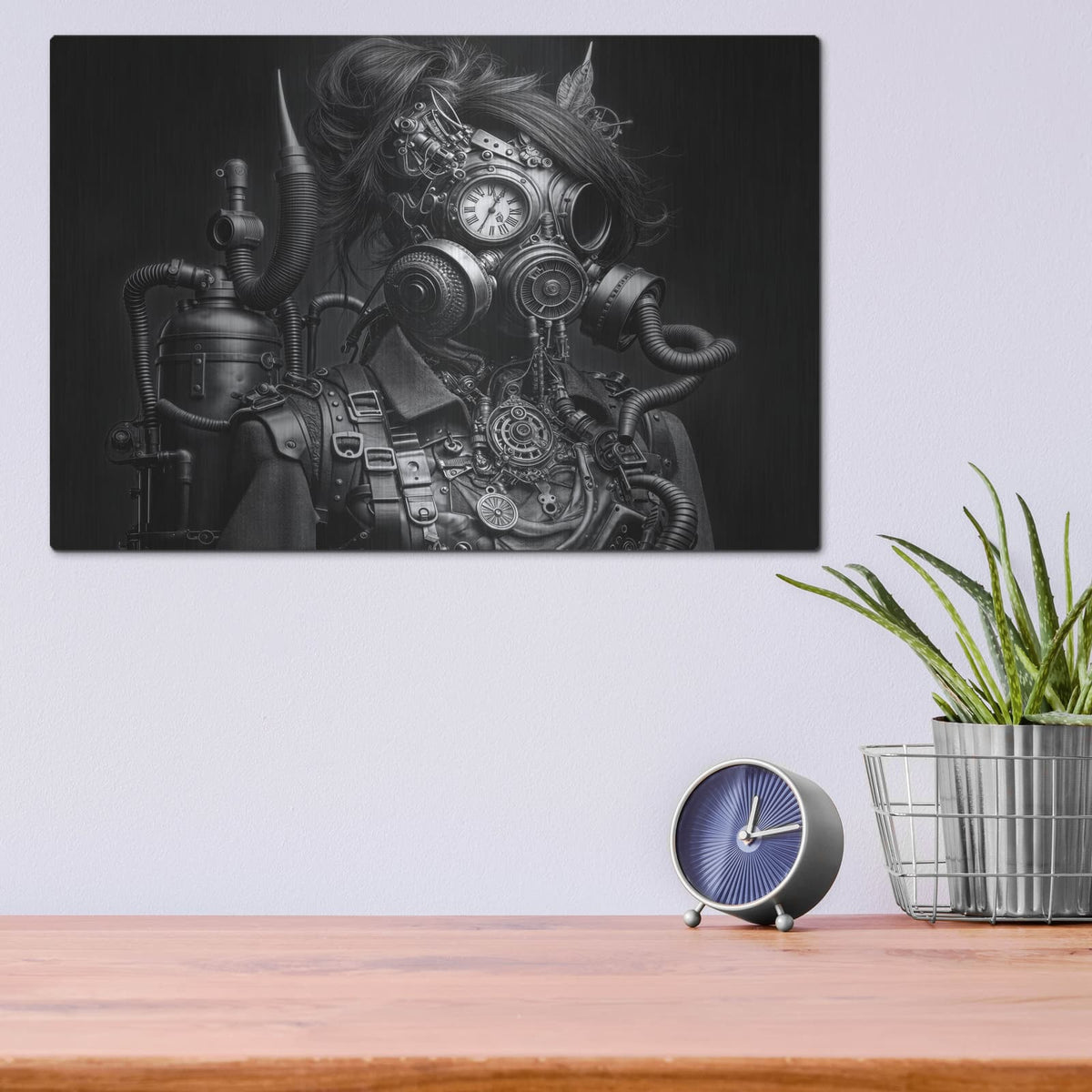 'Time Traveler 2' by KIR.DART Metal Wall Art