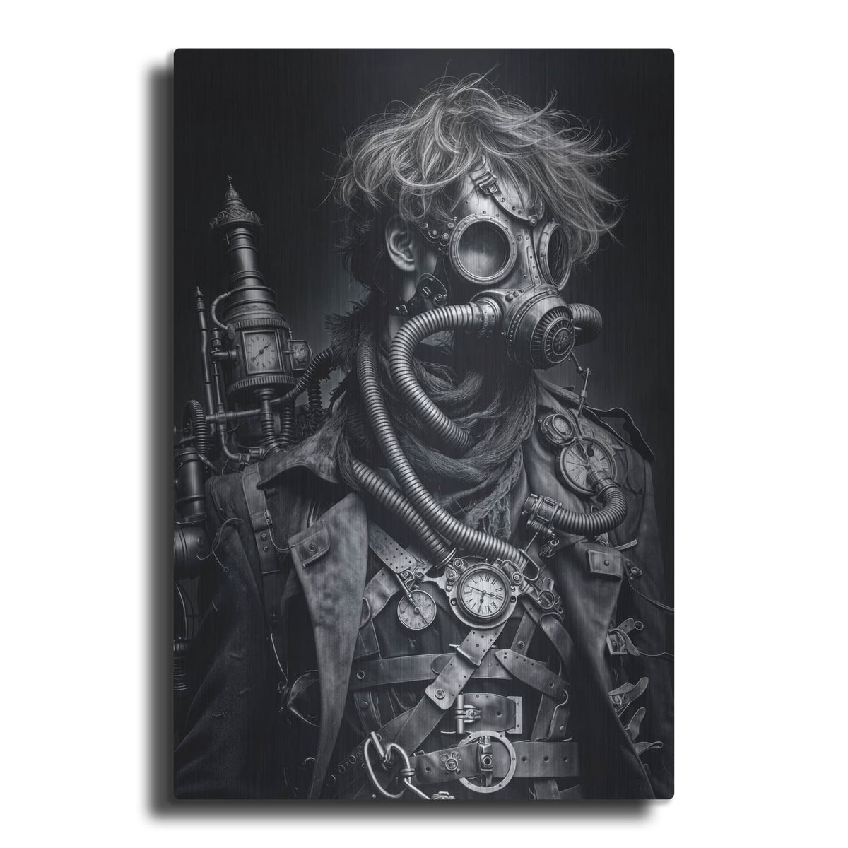 'Time Traveler 4' by KIR.DART Metal Wall Art