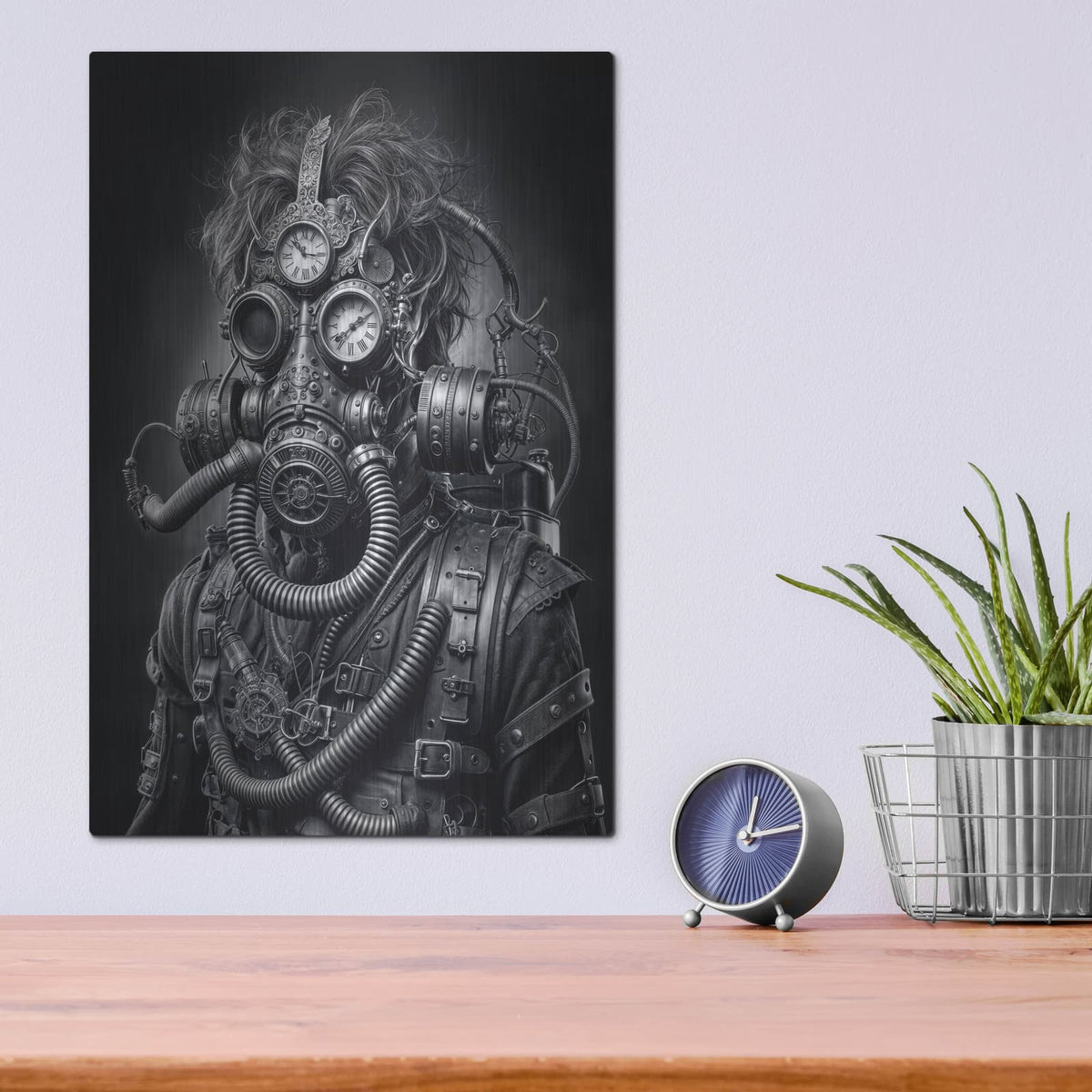 'Time Traveler 5' by KIR.DART Metal Wall Art