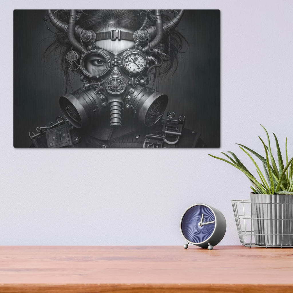 'Time Traveler 8' by KIR.DART Metal Wall Art