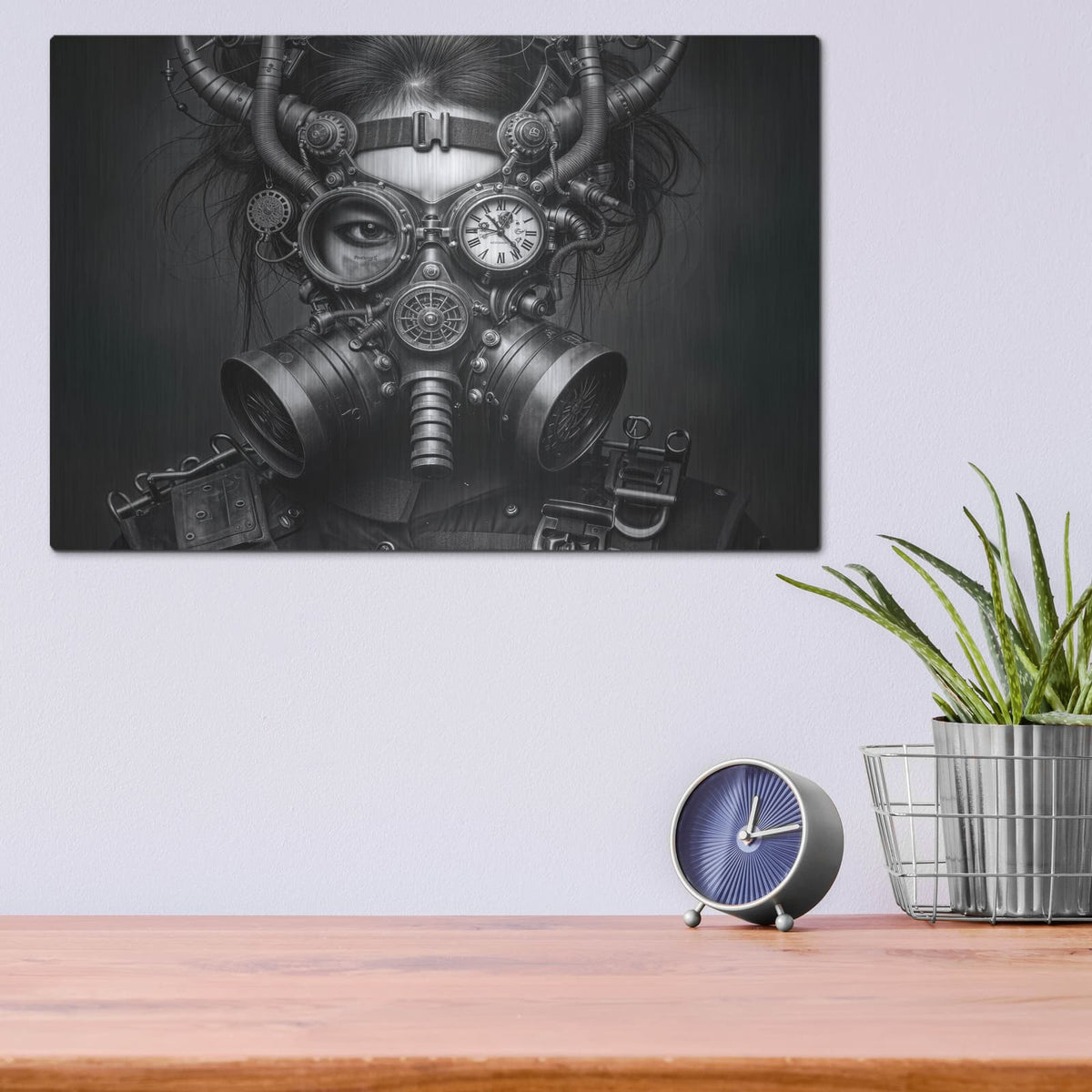 'Time Traveler 8' by KIR.DART Metal Wall Art