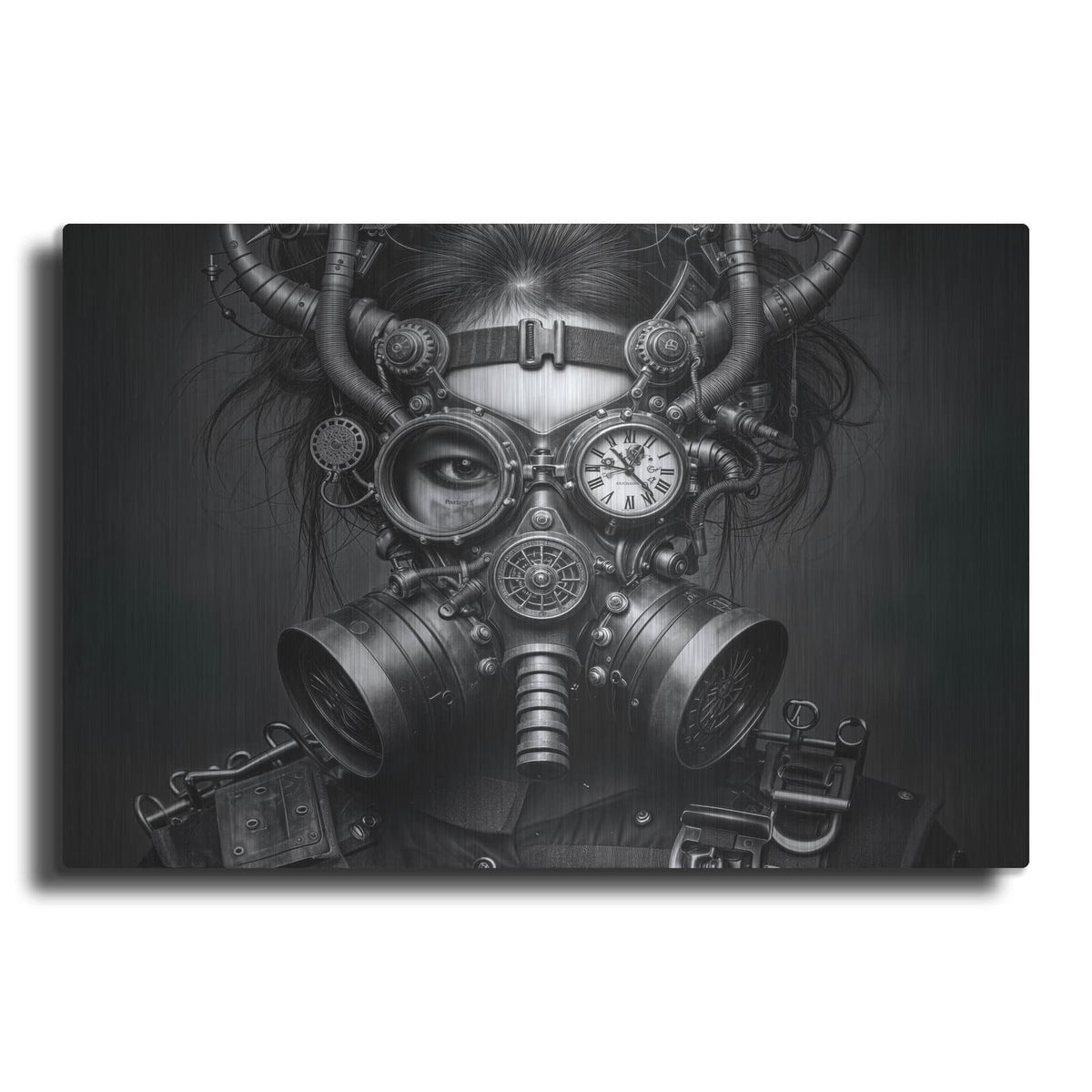 'Time Traveler 8' by KIR.DART Metal Wall Art