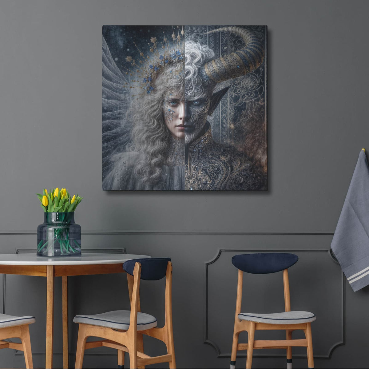 'Two Sides' by KIR.DART Metal Wall Art