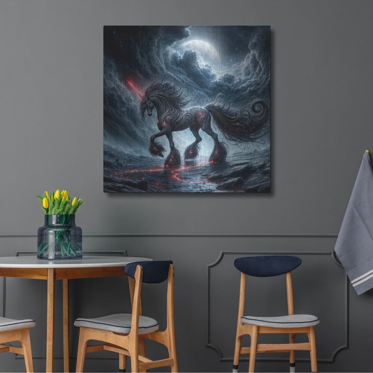 'Unicorn Beast' by KIR.DART Metal Wall Art