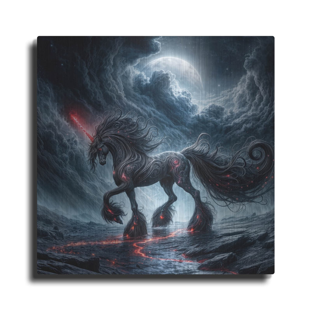 'Unicorn Beast' by KIR.DART Metal Wall Art
