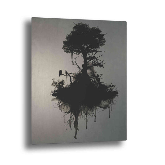 Epic Art "Last Tree Standing" by Nicklas Gustafsson, on Brushed Aluminum