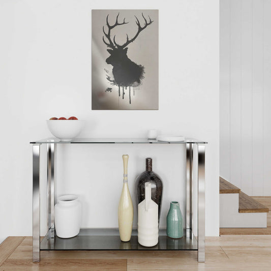 Epic Art "Elk" by Nicklas Gustafsson, on Brushed Aluminum,16 x 24