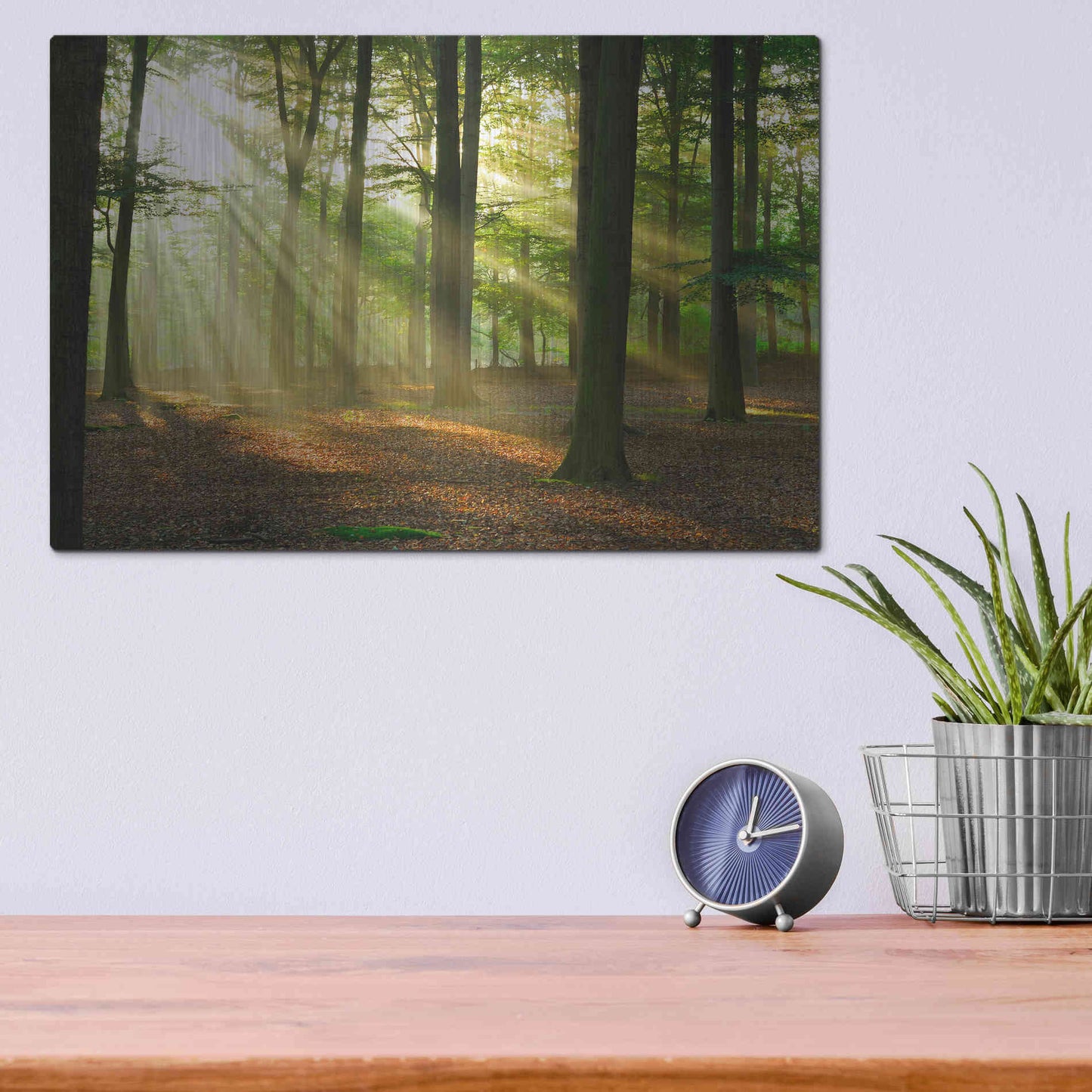 Luxe Metal Art 'Rays of Light,' Metal Wall Art,16x12