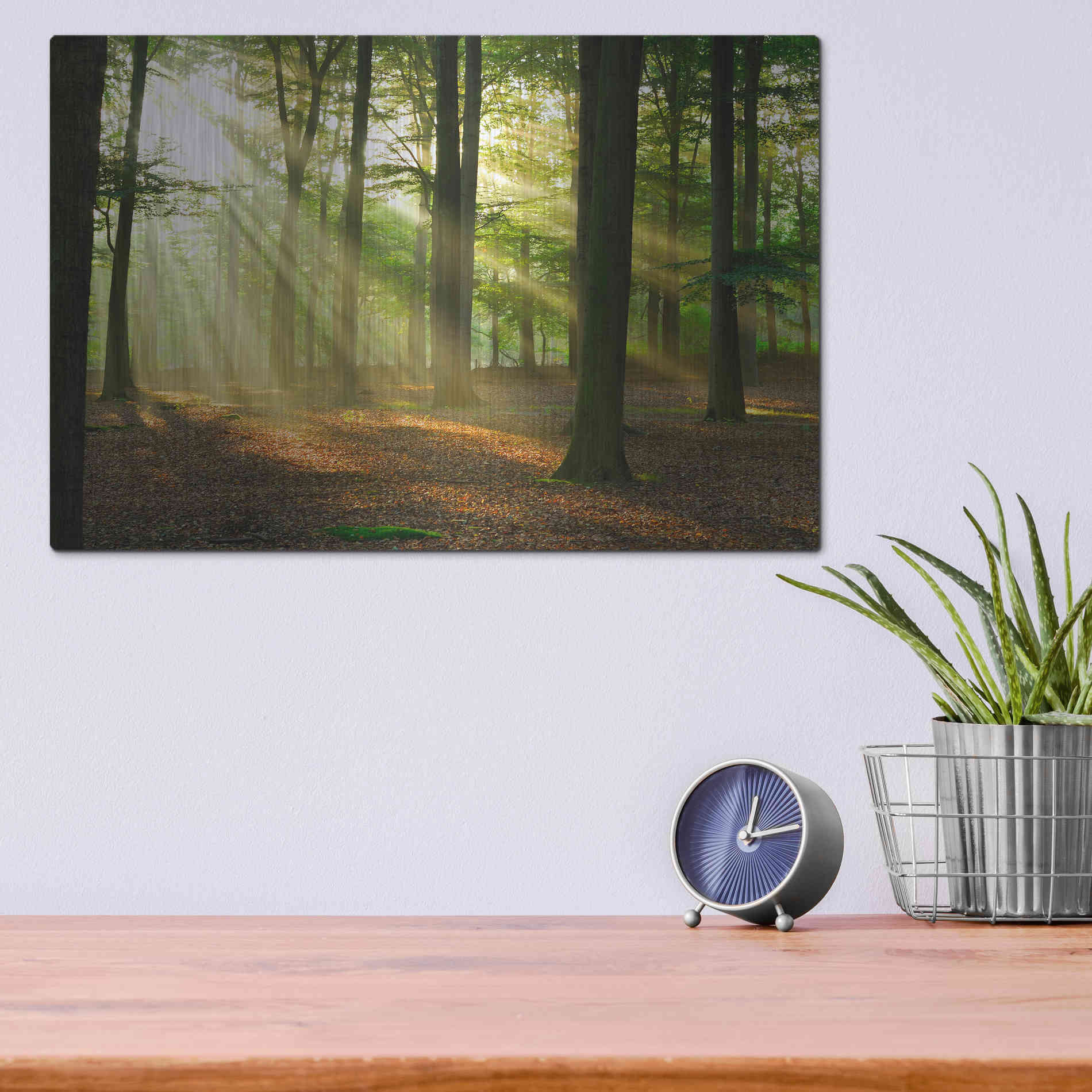 Luxe Metal Art 'Rays of Light,' Metal Wall Art,16x12