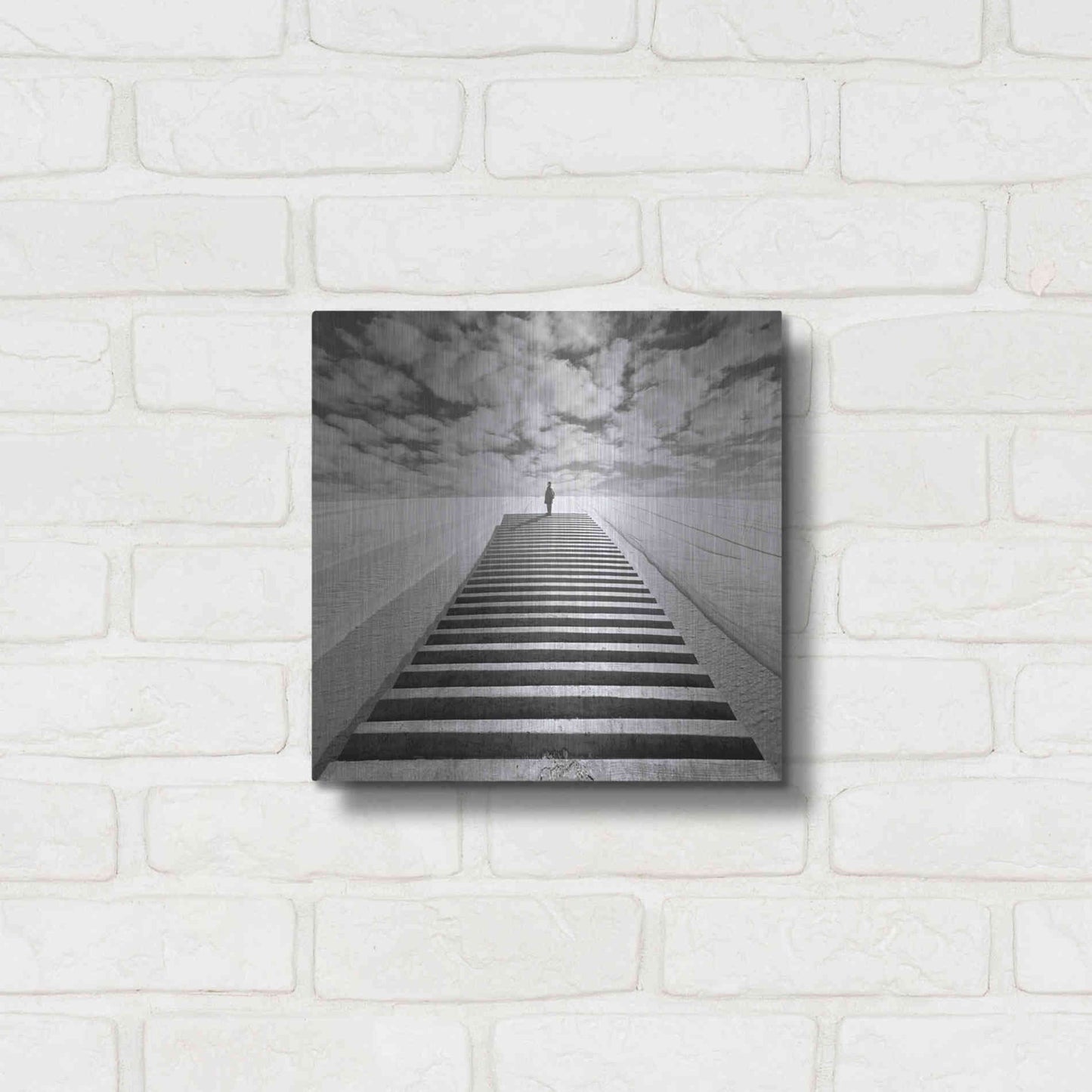 Luxe Metal Art 'The Observer' by Dariusz Klimczak, Metal Wall Art,12x12