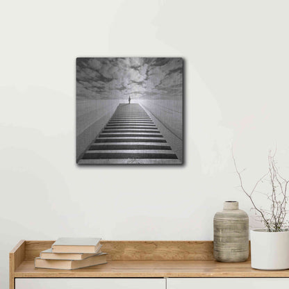 Luxe Metal Art 'The Observer' by Dariusz Klimczak, Metal Wall Art,12x12