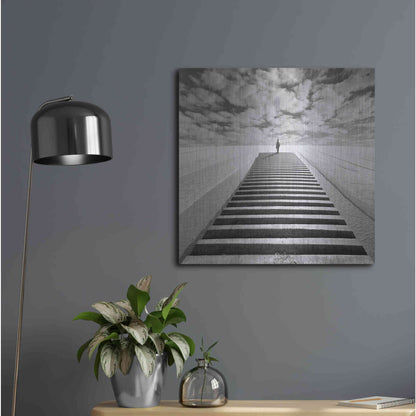 Luxe Metal Art 'The Observer' by Dariusz Klimczak, Metal Wall Art,24x24