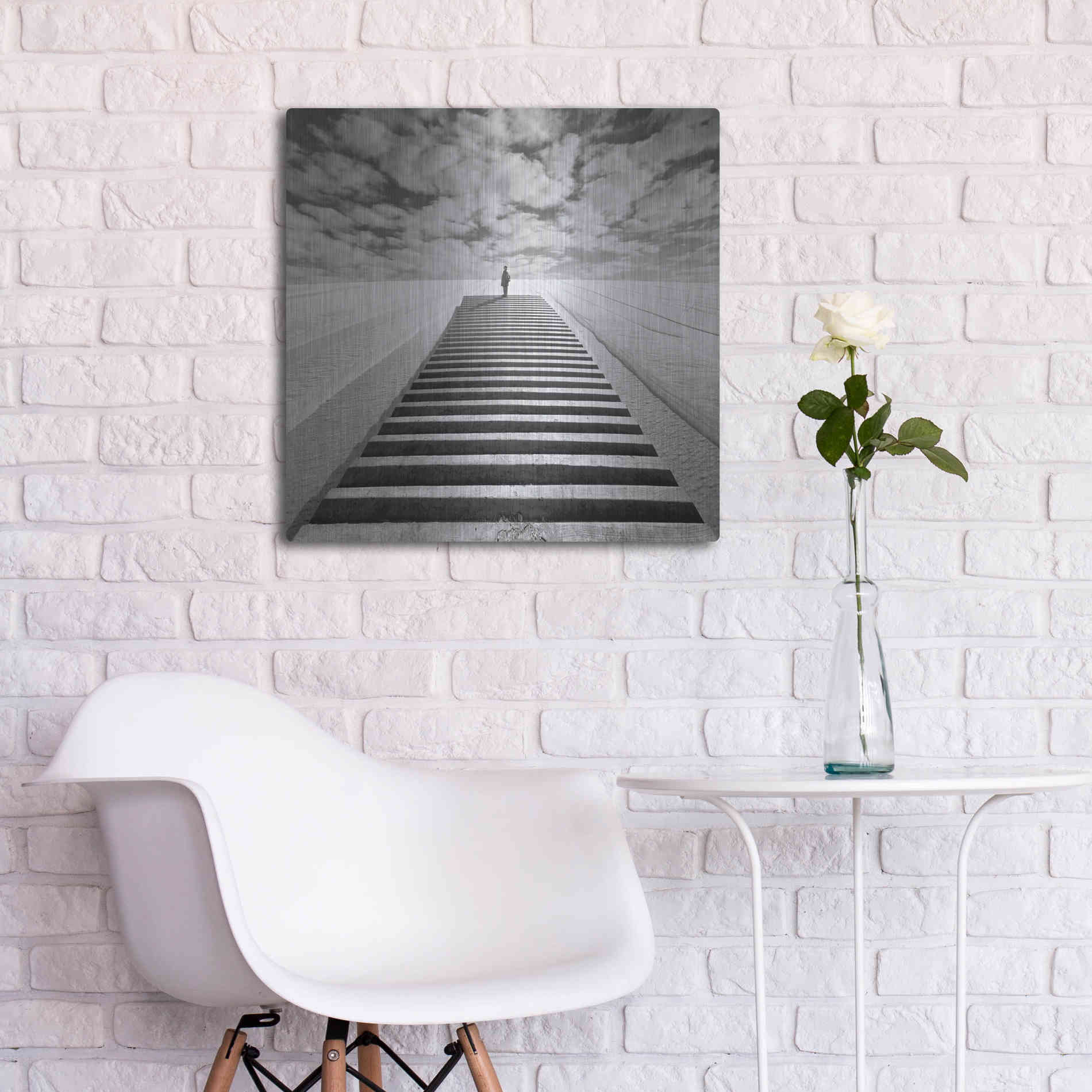 Luxe Metal Art 'The Observer' by Dariusz Klimczak, Metal Wall Art,24x24