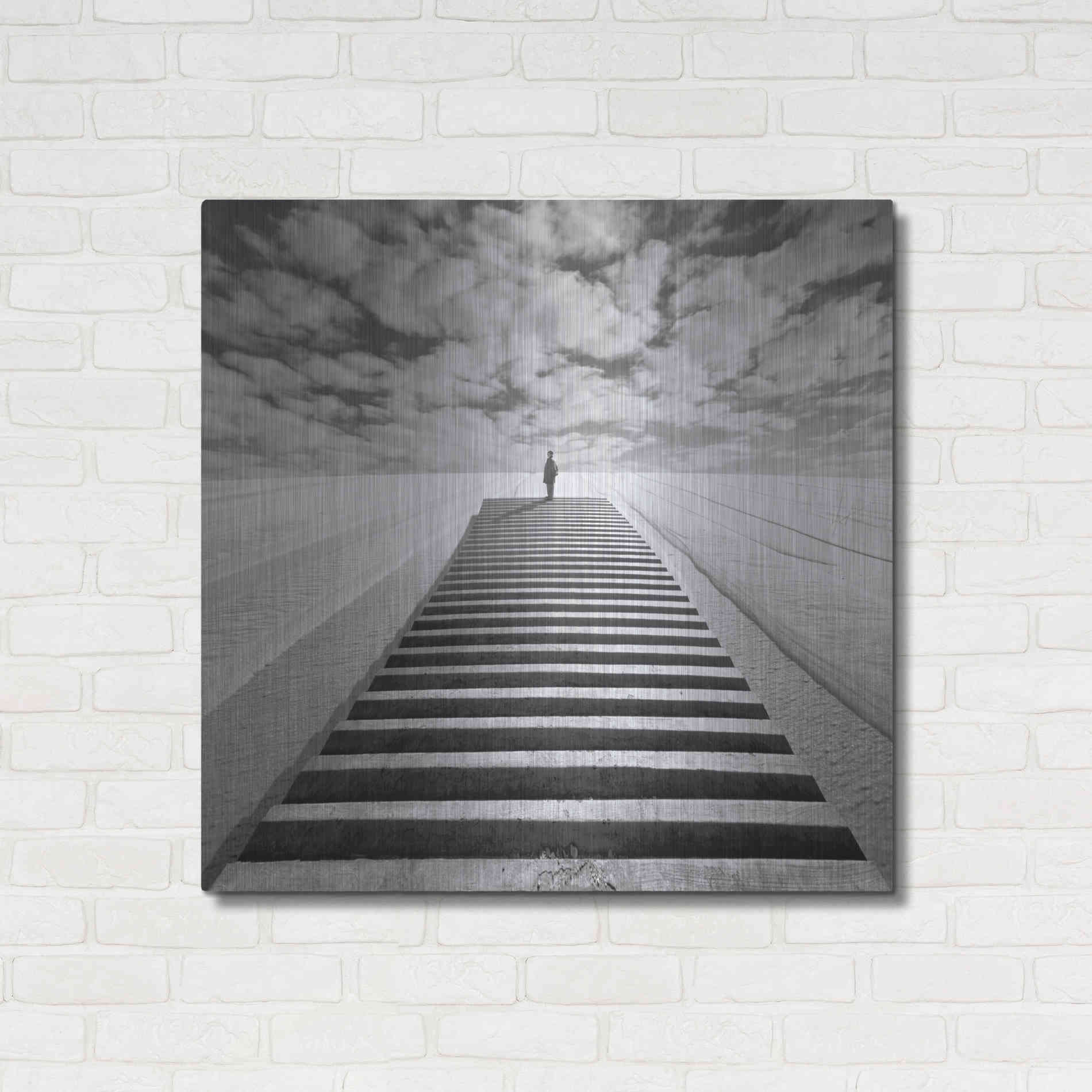 Luxe Metal Art 'The Observer' by Dariusz Klimczak, Metal Wall Art,36x36