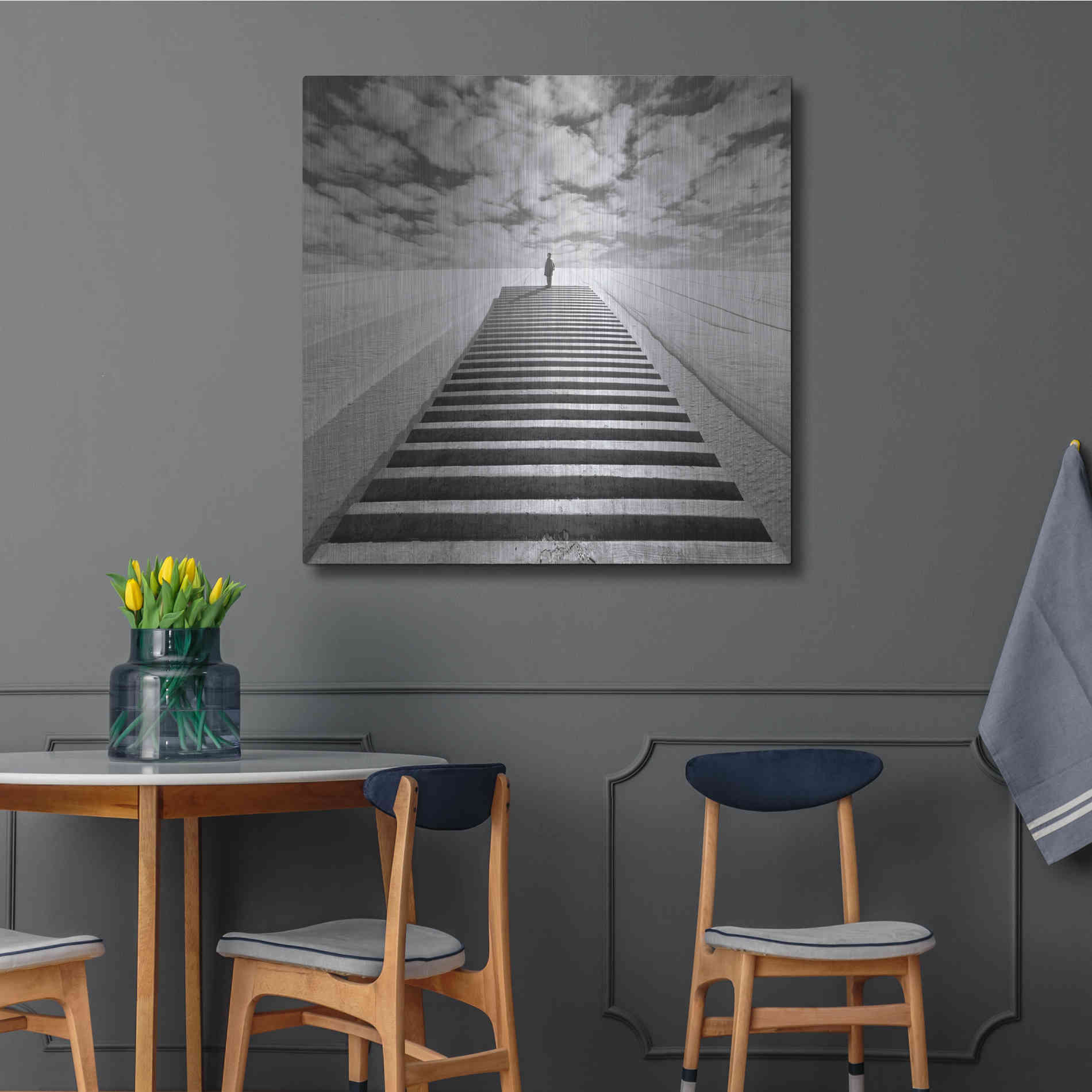 Luxe Metal Art 'The Observer' by Dariusz Klimczak, Metal Wall Art,36x36
