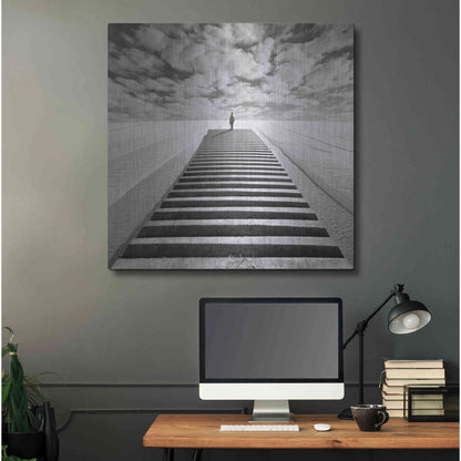 Luxe Metal Art 'The Observer' by Dariusz Klimczak, Metal Wall Art,36x36