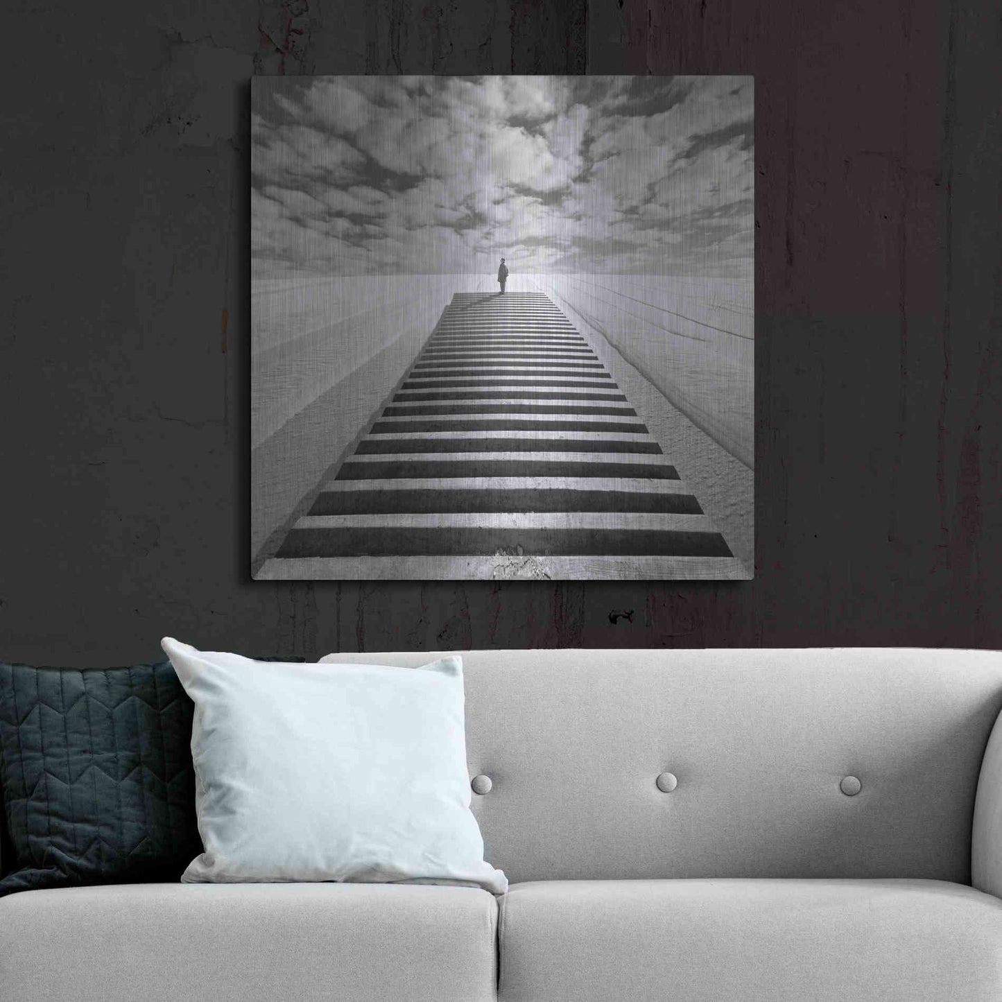 Luxe Metal Art 'The Observer' by Dariusz Klimczak, Metal Wall Art,36x36