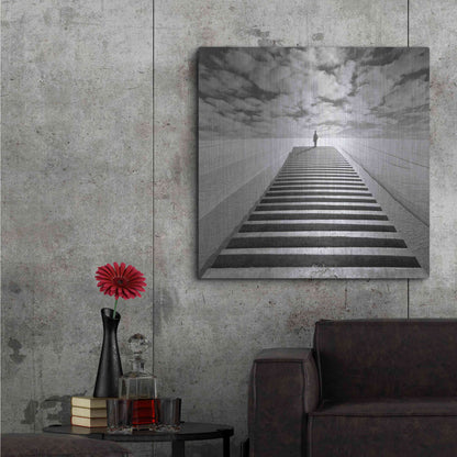 Luxe Metal Art 'The Observer' by Dariusz Klimczak, Metal Wall Art,36x36