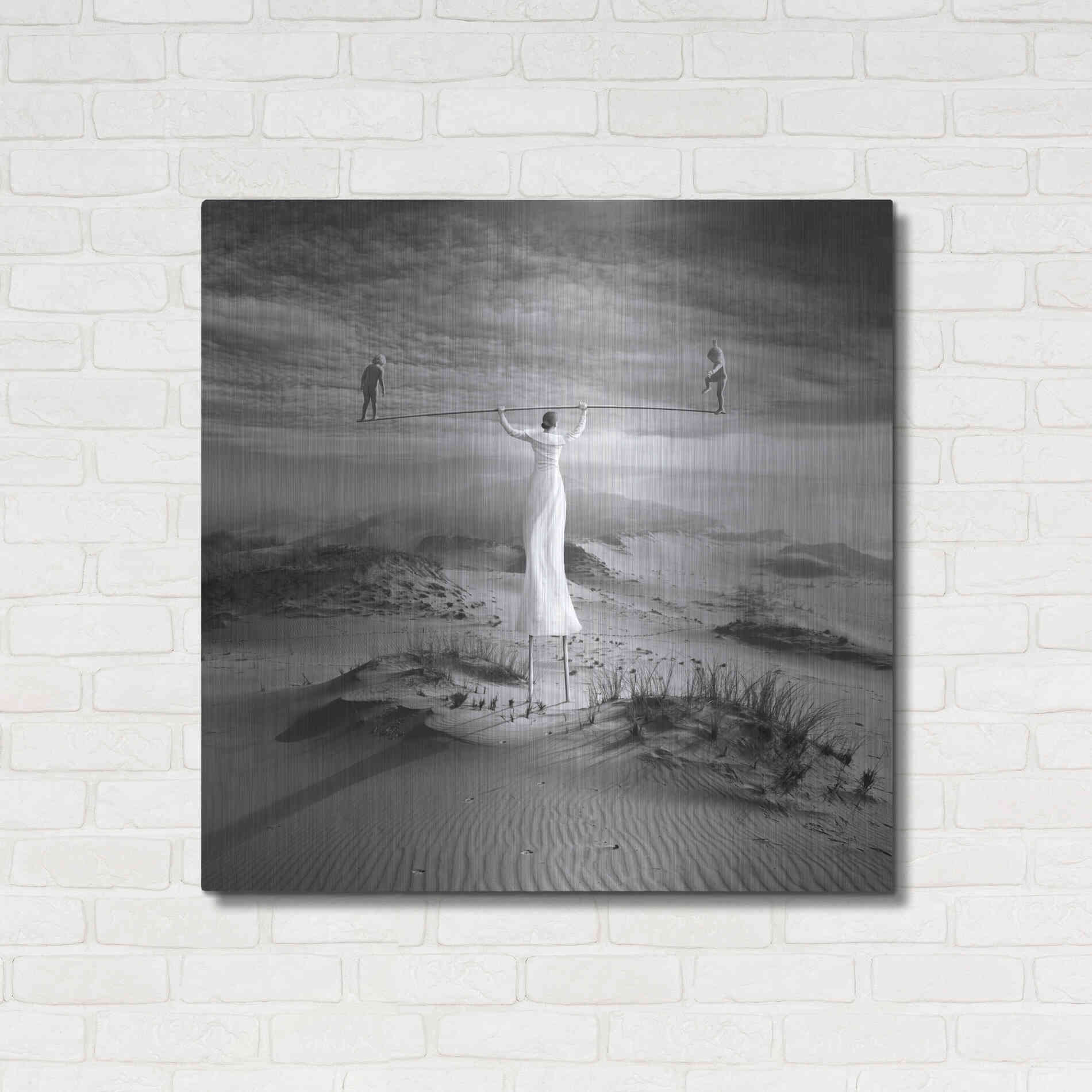 Luxe Metal Art 'Twins' by Dariusz Klimczak, Metal Wall Art,36x36