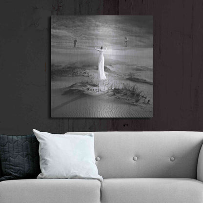 Luxe Metal Art 'Twins' by Dariusz Klimczak, Metal Wall Art,36x36