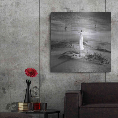 Luxe Metal Art 'Twins' by Dariusz Klimczak, Metal Wall Art,36x36